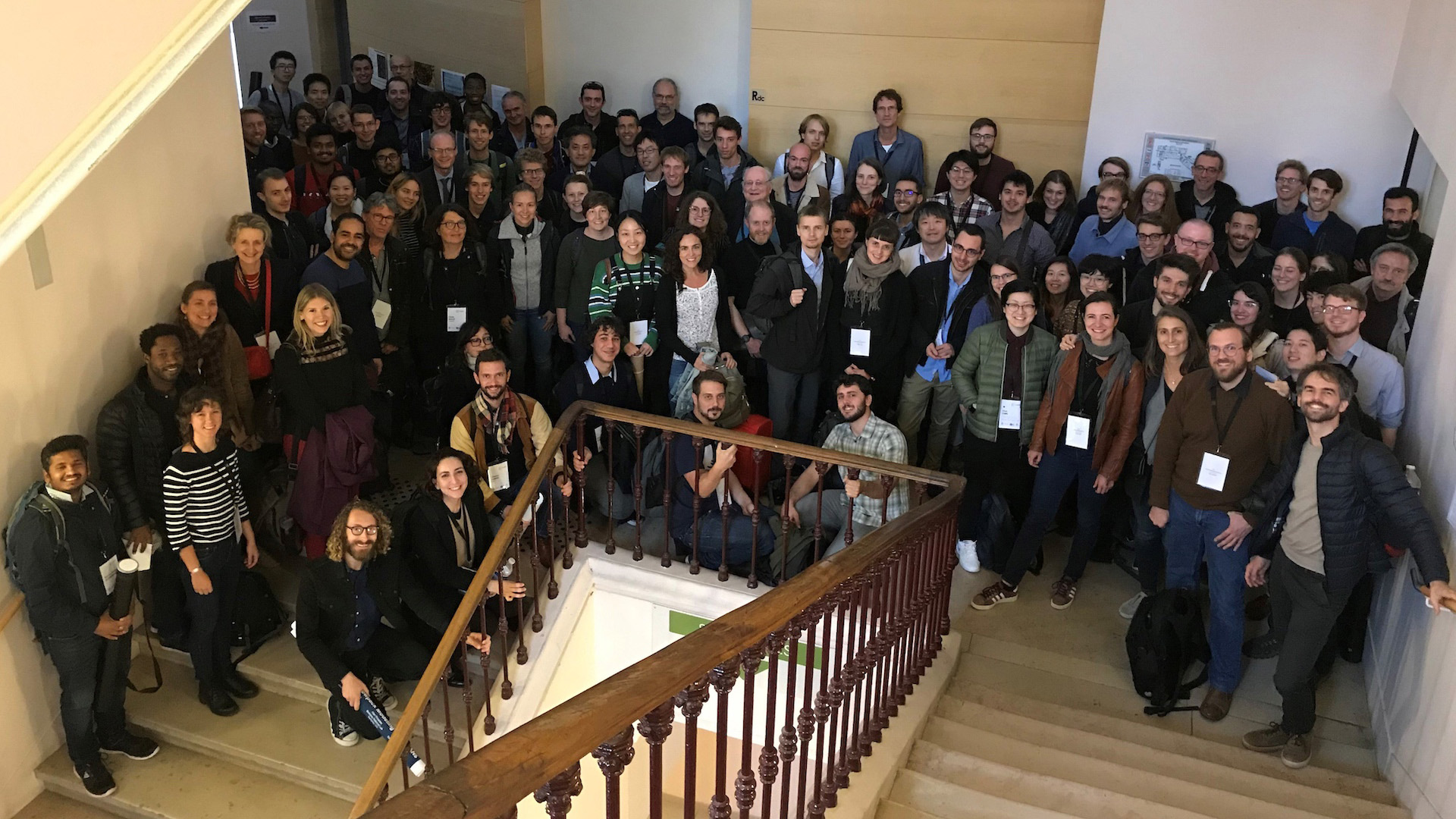 The group photo of participants attending Climate Informatics 2019 at Paris, France.